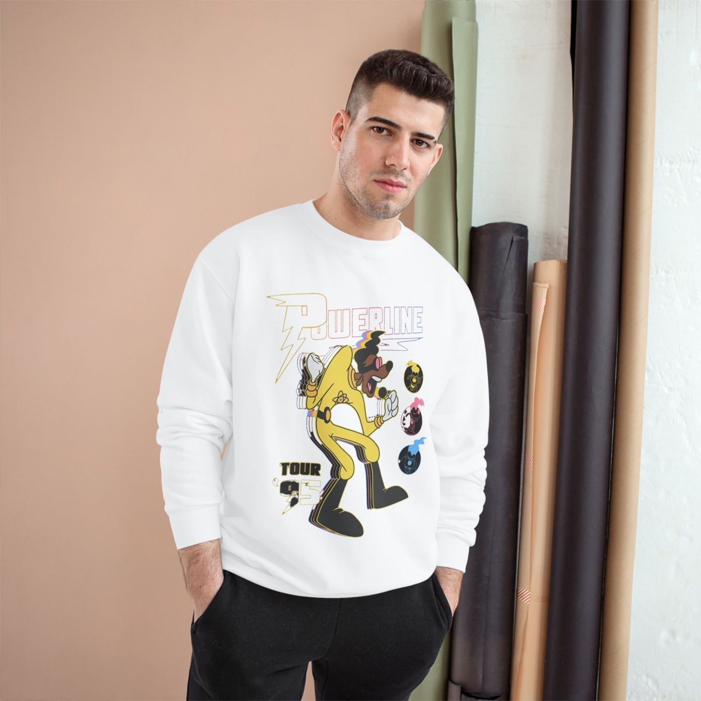 Vintage Powerline Sweatshirt - Retro STAND OUT Tour '95 Graphic Apparel