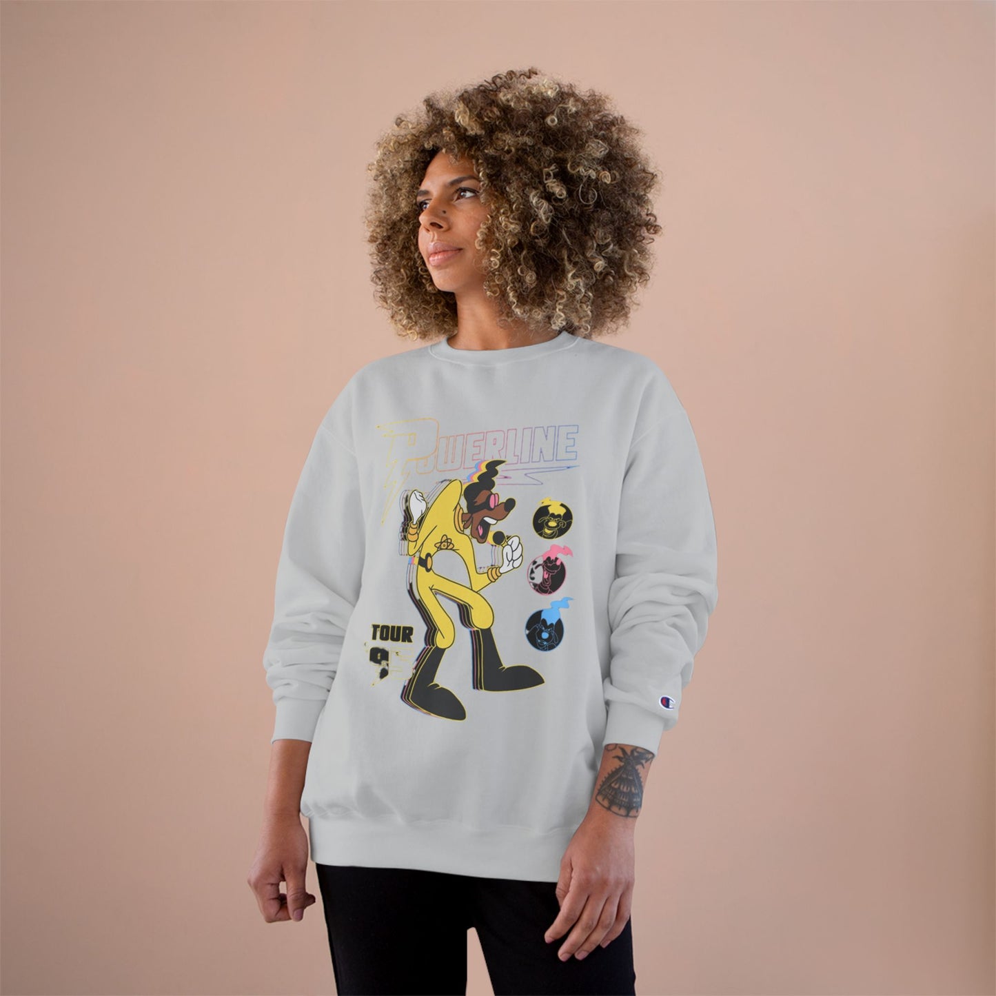 Vintage Powerline Sweatshirt - Retro STAND OUT Tour '95 Graphic Apparel