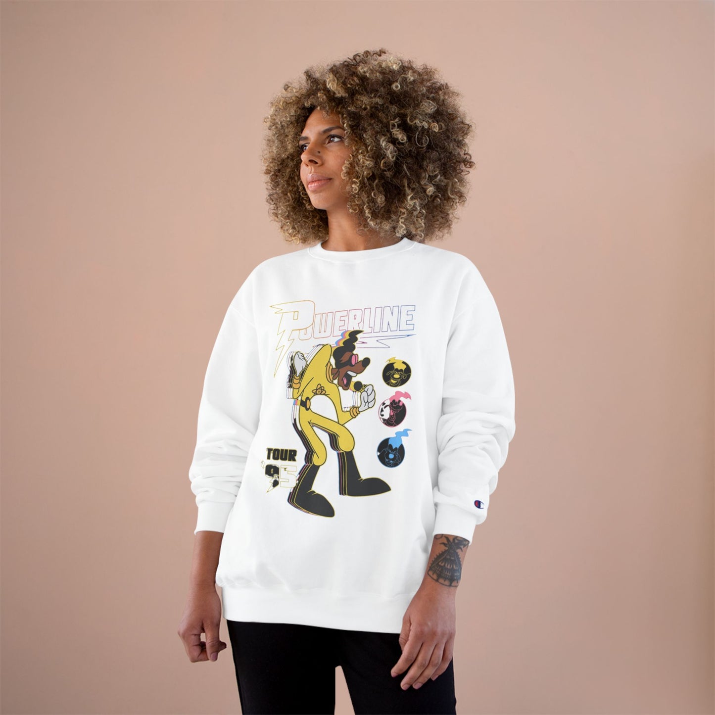Vintage Powerline Sweatshirt - Retro STAND OUT Tour '95 Graphic Apparel