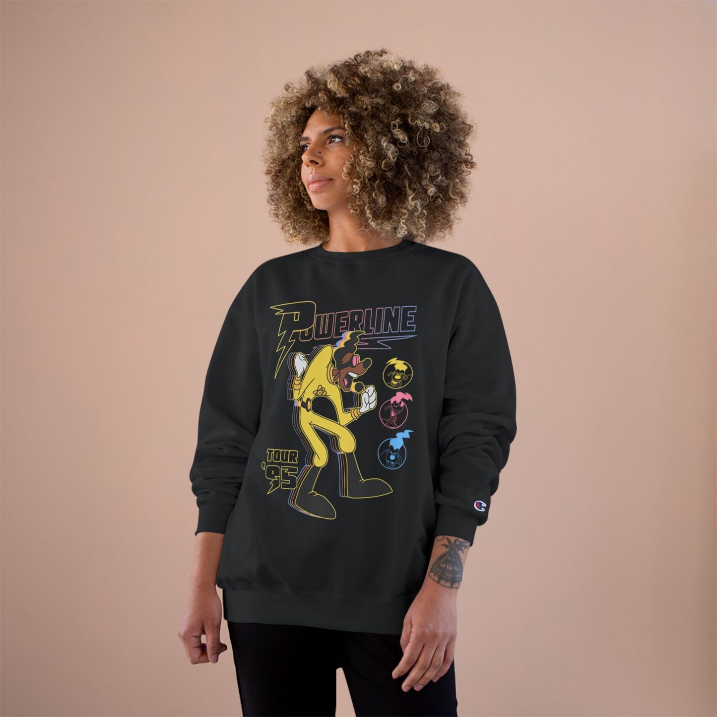 Vintage Powerline Sweatshirt - Retro STAND OUT Tour '95 Graphic Apparel